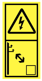 Danger électrique maintenir distance