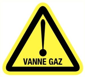 Danger vanne gaz