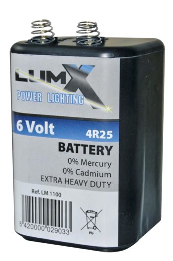 Batterie de 6Vcc pour lampes de chantiers MAXI ou MINI