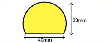 Protection de choc en polyuréthane souple, autocollant, de 5 mètres de long, jaune/noir pour surfaces plates