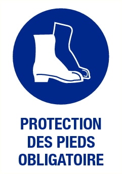 Chaussures de sécurité obligatoires