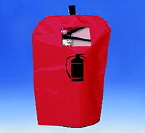 Housse de protection avec fenêtre pour extincteur jusqu'à 6 kilos ou 6 litres