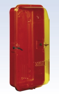 Armoire pour extincteur en ABS, 835x370x245 mm, face transparente anti-UV.