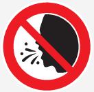 Interdiction de ne pas porter de masque de protection ou de tousser/éternuer/parler sans se protéger la bouche